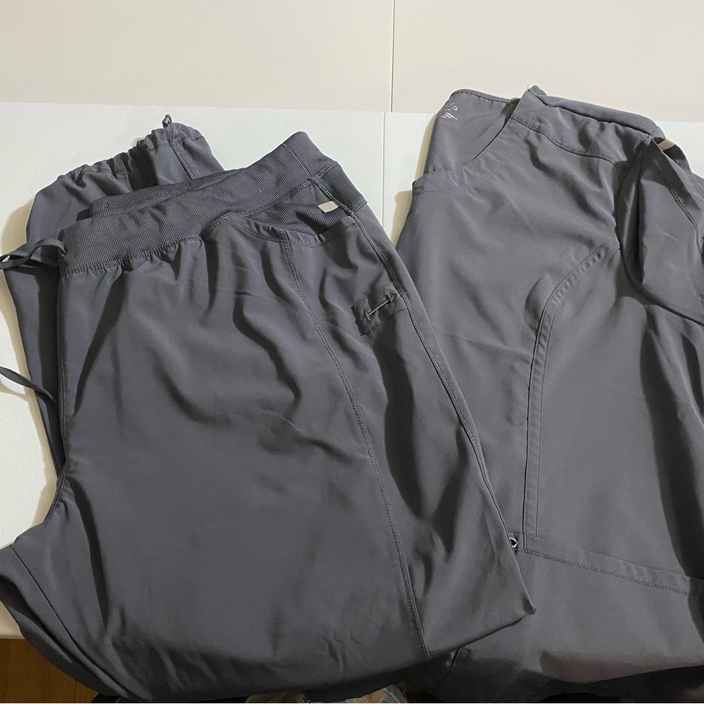 INFINITY Scrub Set Dark Gray Women's Plus 4X Top and Pants #2029